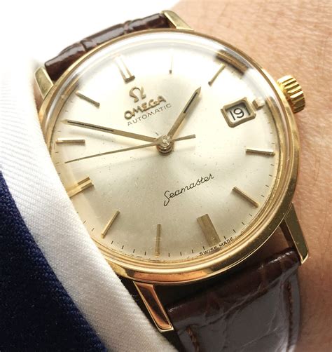 vintage omega seamaster automatic gold|vintage Omega Seamaster day date.